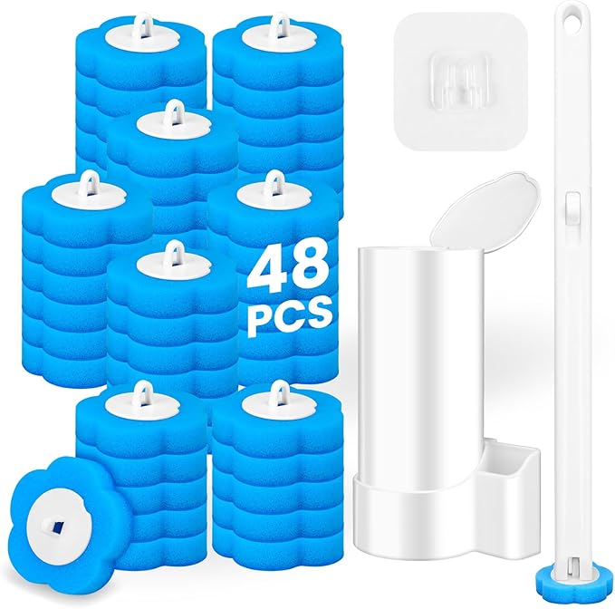 KOKL Disposable Toilet Brush, Toilte Wand Kit, Toilet Brushes and Holders by KOKL
