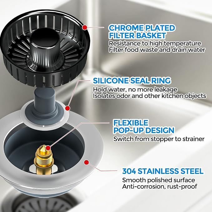 zaa Kitchen Sink Drain Strainer - Image 6