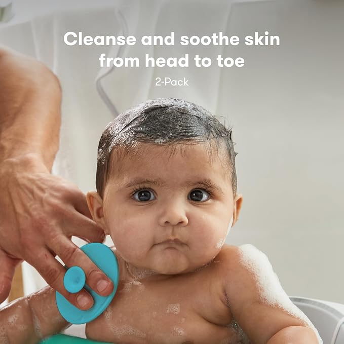 Frida Baby DermaFrida The SkinSoother Baby Bath Brush, Cradle Cap Brush - Image 2