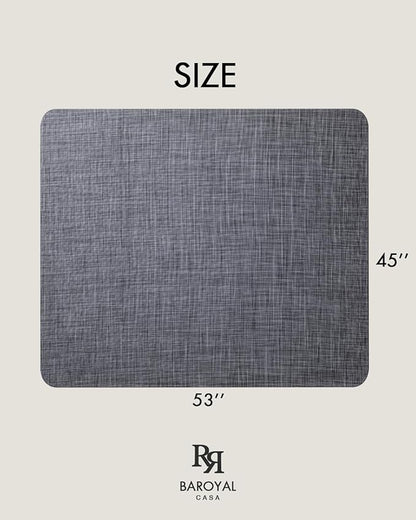 Office Chair Mat for Hardwood Floor Under Desk Computer Rolling Chair Mat for Wood/Tile Floor Non-Slip Heavy Duty Desk Rug PVC Plastic Hard Floor Protector 45"x 53" (Cool Grey)