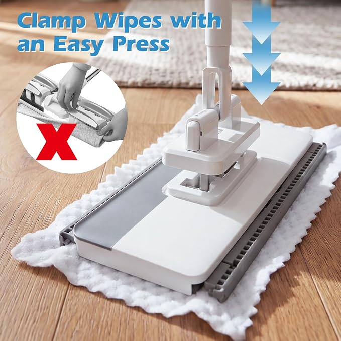 Mini Sweeper Mop, Masthome Reusable Clamp Mop - Image 3