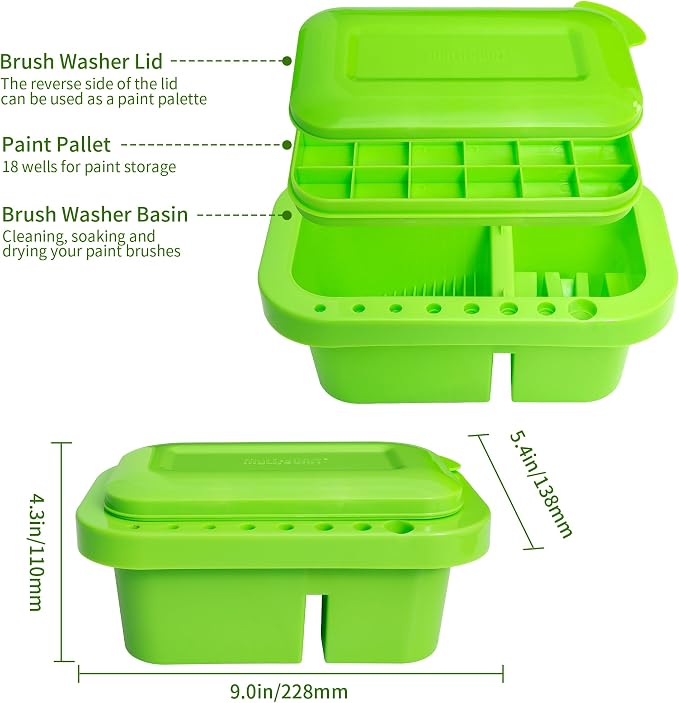 MyLifeUNIT Paint Brush Cleaner, Paint Brush Holder and Organizers - Image 3