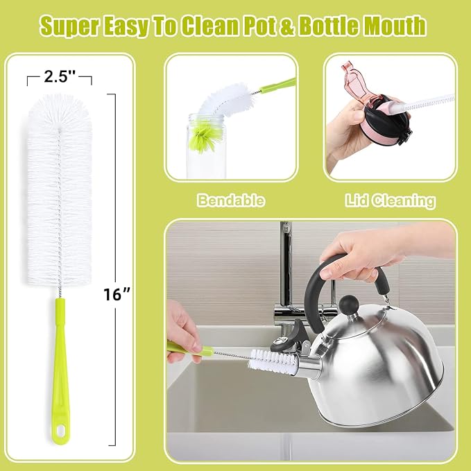 Bottle Cleaning Brush Set - Image 3