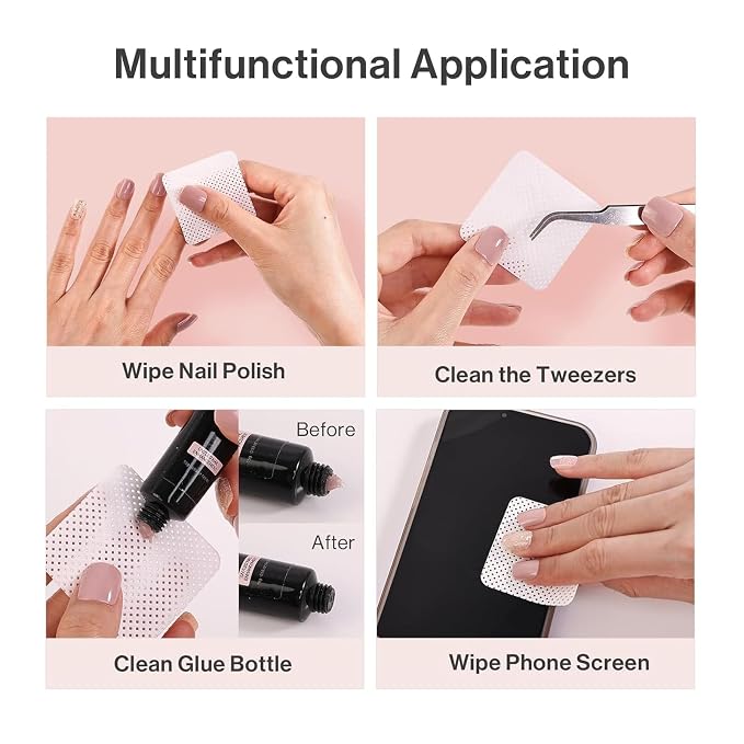 MelodySusie 1050PCS Lint Free Nail Wipes Kit - Image 5