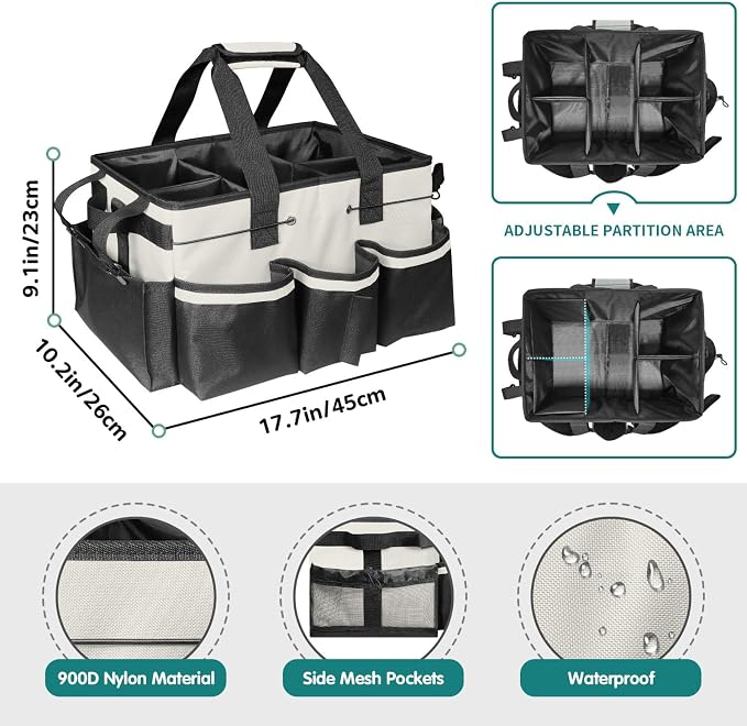 Cleaning Bags for Housekeepers, Large Cleaning Supplies Organizer - Image 3