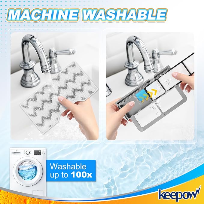 KEEPOW Reusable Mop Replacement Pads Compatible - Image 5