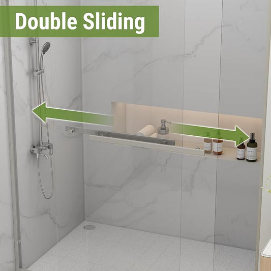 Tub Shower Door 56-60" W x 60" H, Brushed Nickel Bathtub Door - Image 2