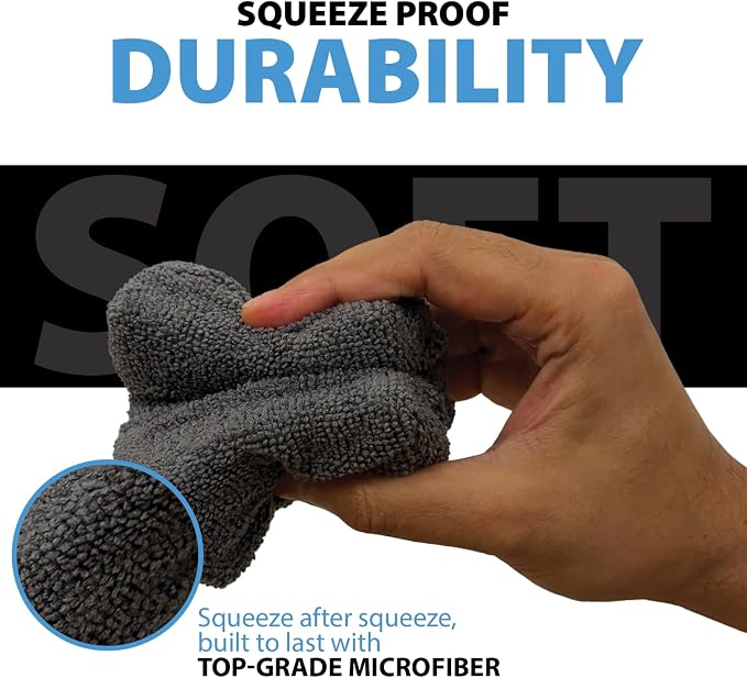Microfiber Applicator Pad Rectangle Microfiber Applicator Sponges Lint Free - Image 4