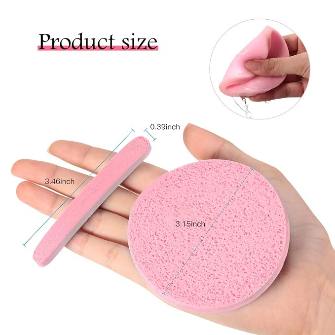 Patelai 120 Pieces Compressed Facial Sponge - Image 4