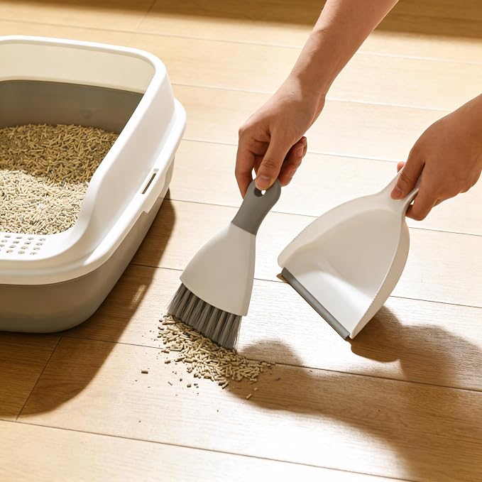 Mini Dustpan and Brush Set, Small Broom and Dustpan Set Dust Pan and Portable - Image 4