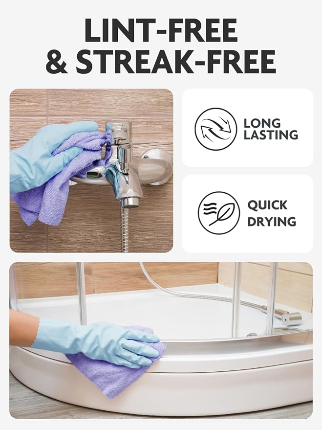 Fantasticlean Microfiber Cleaning Cloth Roll -40 Pack, Tear Away Microfiber - Image 6