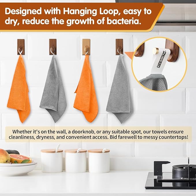 FIXSMITH Microfiber Cleaning Cloth -Pack of 24, Highly Absorbent Cleaning Rags - Image 3