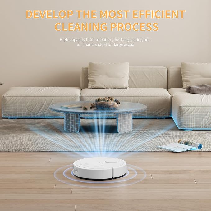 Mini Robot Vacuum Cleaner for Pet Hair, 1200Pa Suction - Image 7