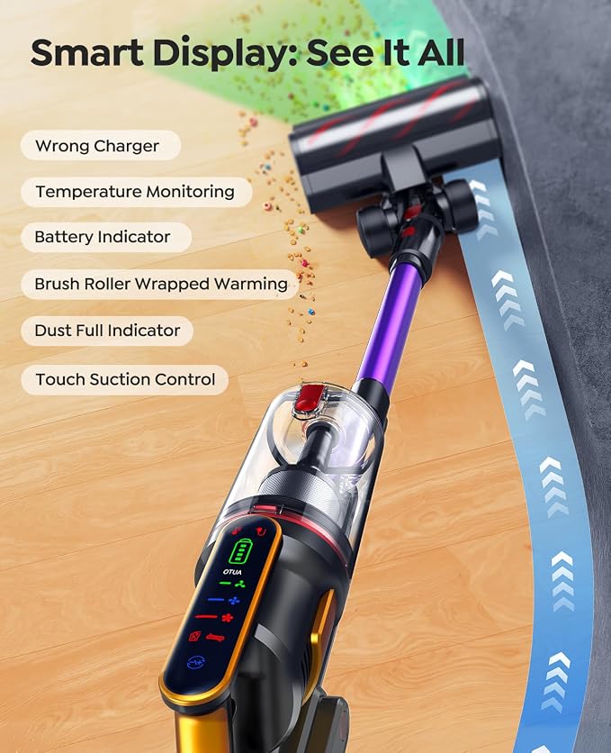Cordless Vacuum Cleaner 55KPa 650W 70Mins Stick Vacuum Cleaners - Image 7