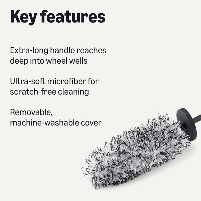 Amazon Basics Microfiber Wheel Cleaner Brush, - Image 2