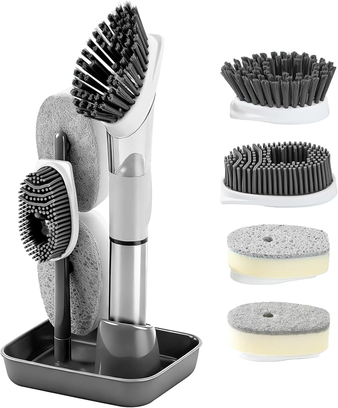 Soap Dispensing Scrub Brush by FancyHomeFancyLife