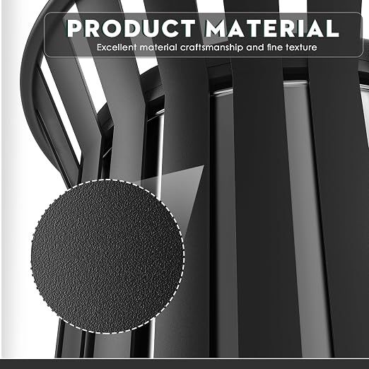 27.6IN Round Large Outdoor Trash Can, Heavy Duty Metal Slatted Garbage Can - Image 3