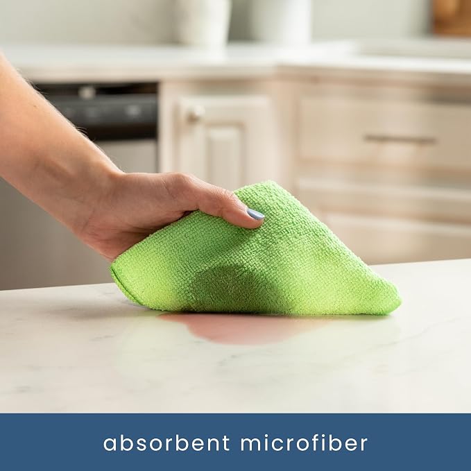 S&T INC. 12 Pack Microfiber Cleaning Cloth, Bulk Towels - Image 2