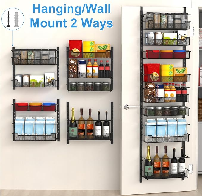 Over the Door Pantry Organizer, 8-Tier Over the Door Organizer - Image 6