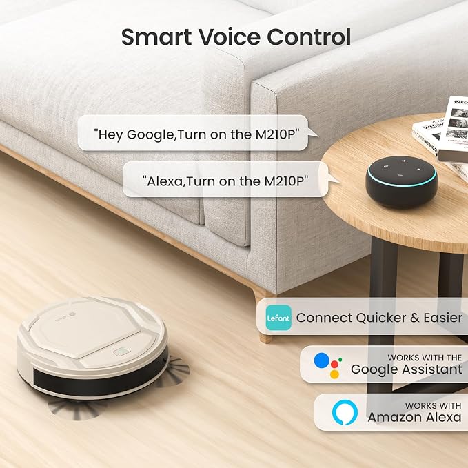 Lefant M210 Pro Robot Vacuum Cleaner, 120 Mins Runtime, 6 Cleaning Modes - Image 4