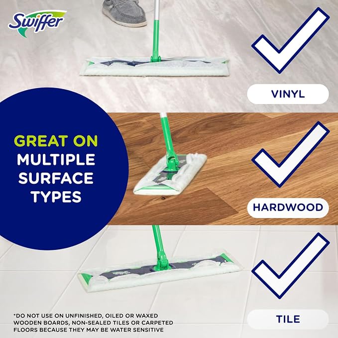 Swiffer Sweep + Mop XL, Broom & Mop Alternative, Floor Cleaner - Image 4