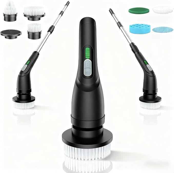 Shower Scrubber with Long Handle by VigorDay