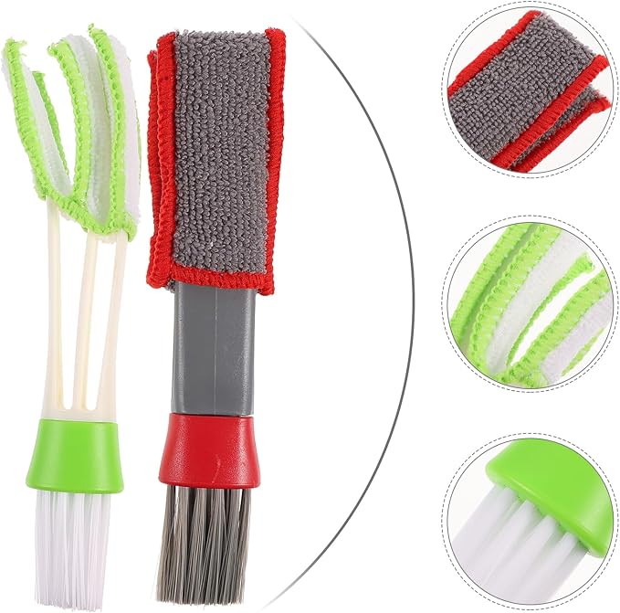 Ciieeo 2pcs Car Air Vent Cleaning Brush Double Ended Mini Duster - Image 9
