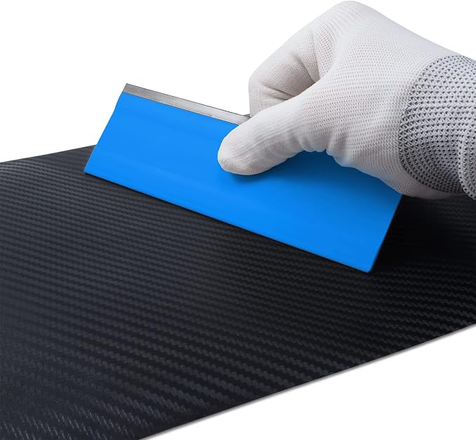 FOSHIO 6 Inch Rubber Squeegee for Kitchens, Shower and Car Windows, Film - Image 3