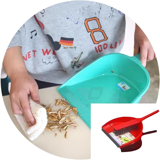 Dust Pan And Brush, Dustpan and Brush Sets, 2 Sets Plastic Mini Dustpan and - Image 4
