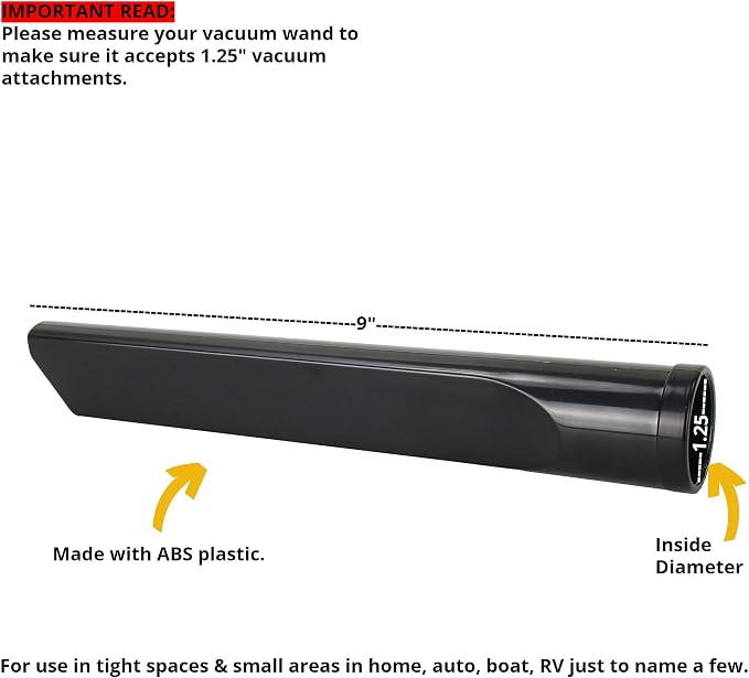 Attachments for 1.25" Vacuum Cleaner – Dust Brush, Upholstery Tool & 2 Adapter - Image 5