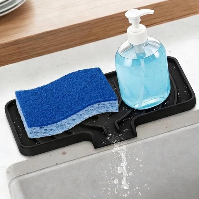 GUUKIN Sponge Holder for Kitchen Sink, Sink Caddy and Soap Tray | 10x5 inch by GUUKIN