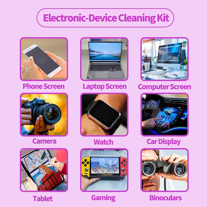 2 Pack Electronic Screen Cleaner Spray, Hatstart Cell Phone Touch Screens - Image 5
