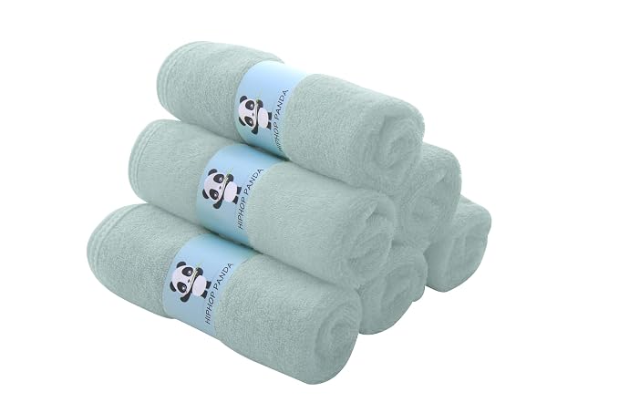 HIPHOP PANDA Baby Washcloths, Rayon Made from Bamboo - Image 3