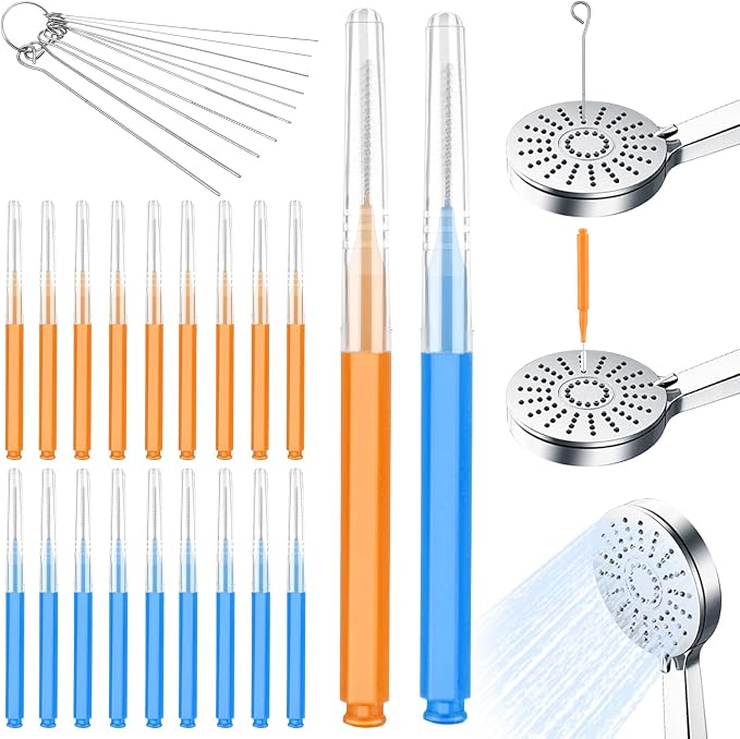 30 PCS Shower Head Cleaner Picks, Stainless Steel Holes Anti-Clogging Cleaning by Unknown