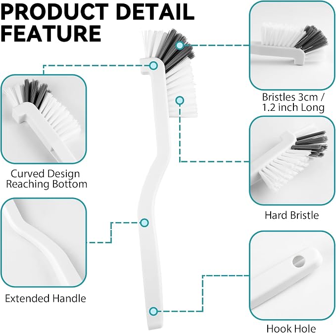 8 Pcs Crevice Cleaning Brush Set, Tight Spaces - Image 4