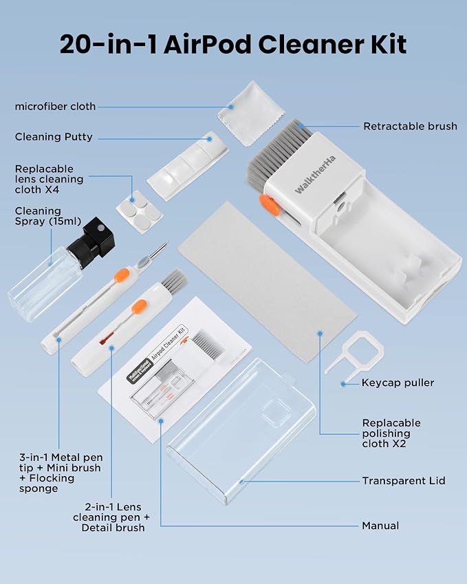 20-in-1 for AirPod Cleaner Kit Pro 4 3 2 1 - Image 9