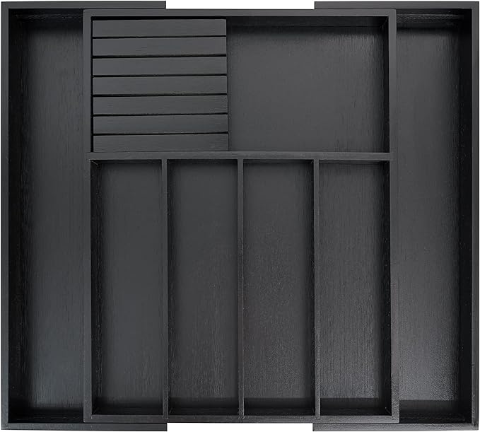 VaeFae Premium Bamboo Silverware Drawer Organizer Kitchen, Expandable Utensil by VaeFaeDirect