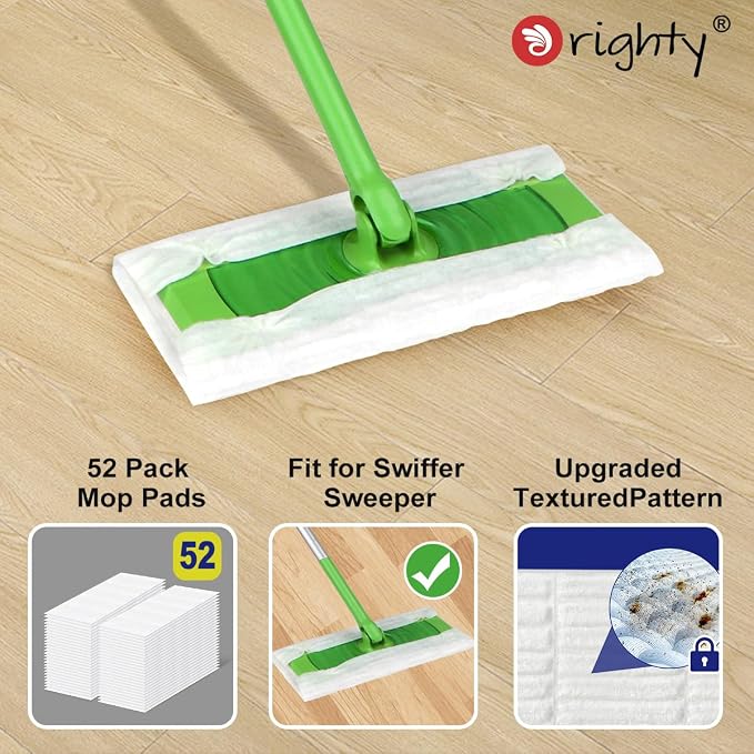 Orighty Dry Sweeping Cloths, Mop Pads Refills Compatible - Image 4