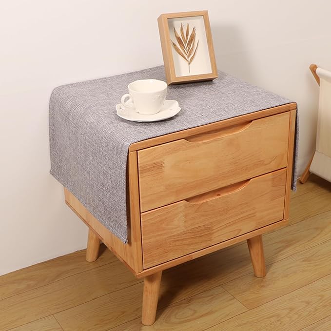 Small Bedside Tablecloth Table Dustcover End Tabletop Home Decoration Fabric by Tablecloth