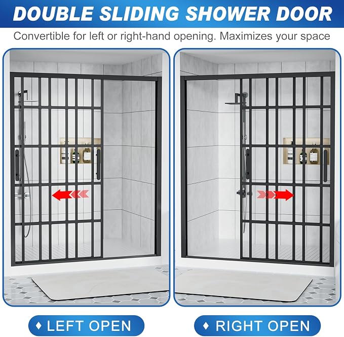 Shower Door, Double Sliding Shower Doors - Image 2