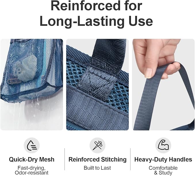 F-color Mesh Shower Caddy Portable Hanging - Image 4