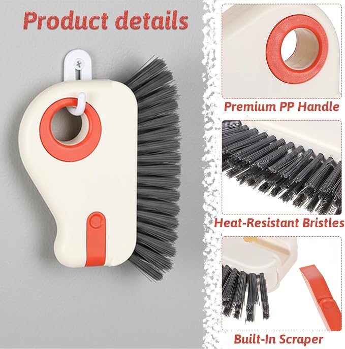 2Pcs 2 in 1 Groove Cleaning Brush, Hard Bristle Window Track Cleaning Tools - Image 4