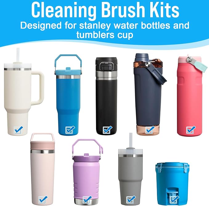 XANGNIER 4 PCS Water Bottle Cleaner Brush Set - Image 2