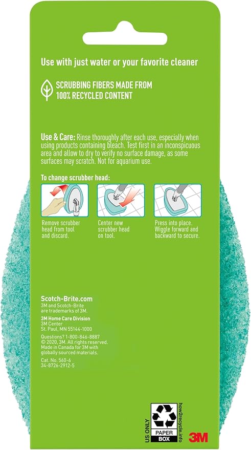 Scotch-Brite Non-Scratch Tub & Tile Scrubber Refill Pads - Image 8