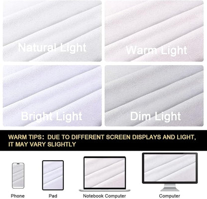 PrinceDeco Pure White Blackout Curtains 63 Inches Long Short Blackout Curtains 2 Panels Sets for Bedroom Living Room Grommet Full Light Blocking Linen Curtains Energy Saving with White Liner