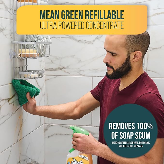 Mean Green Refillable Ultra Powered CONCENTRATE Bathroom Cleaner, Tropical - Image 4