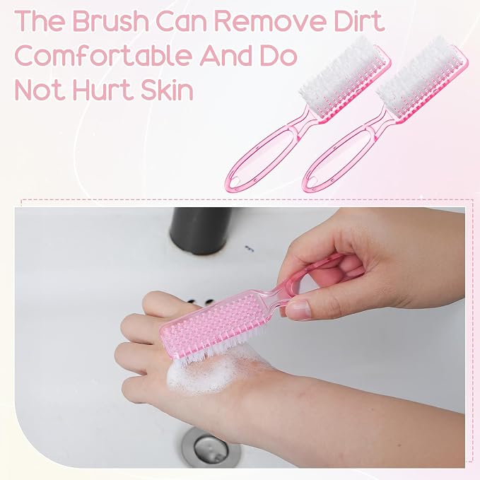 60 Pcs Nail Scrubber Brushes Bulk Handle Grip Manicure Brushes - Image 4
