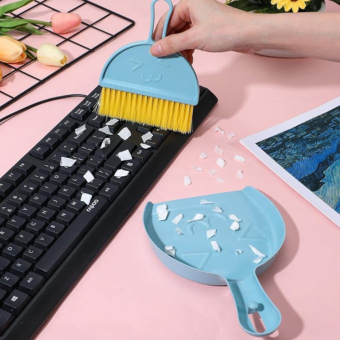 9pcs mini Broom and Dustpan Set Small Broom and Dustpan Set - Image 4