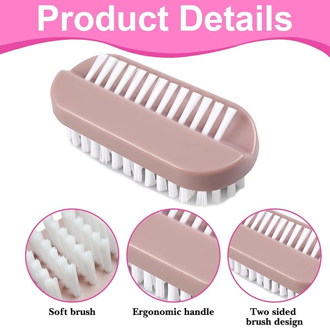 4pcs Nail Brush for Cleaning Fingernails, Nail Brushes for Cleaning, Two Sided - Image 3