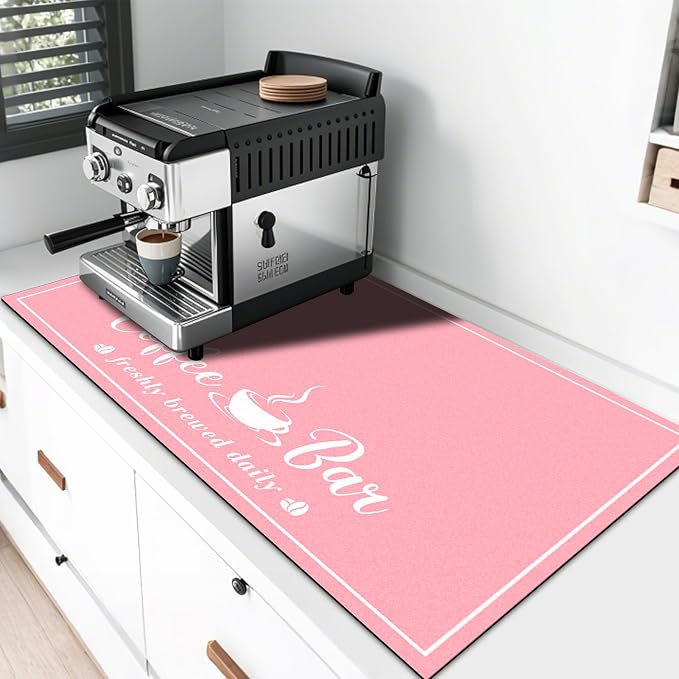 Absorbent Coffee Mat, Fashion Dish Drying Mat by CooRug